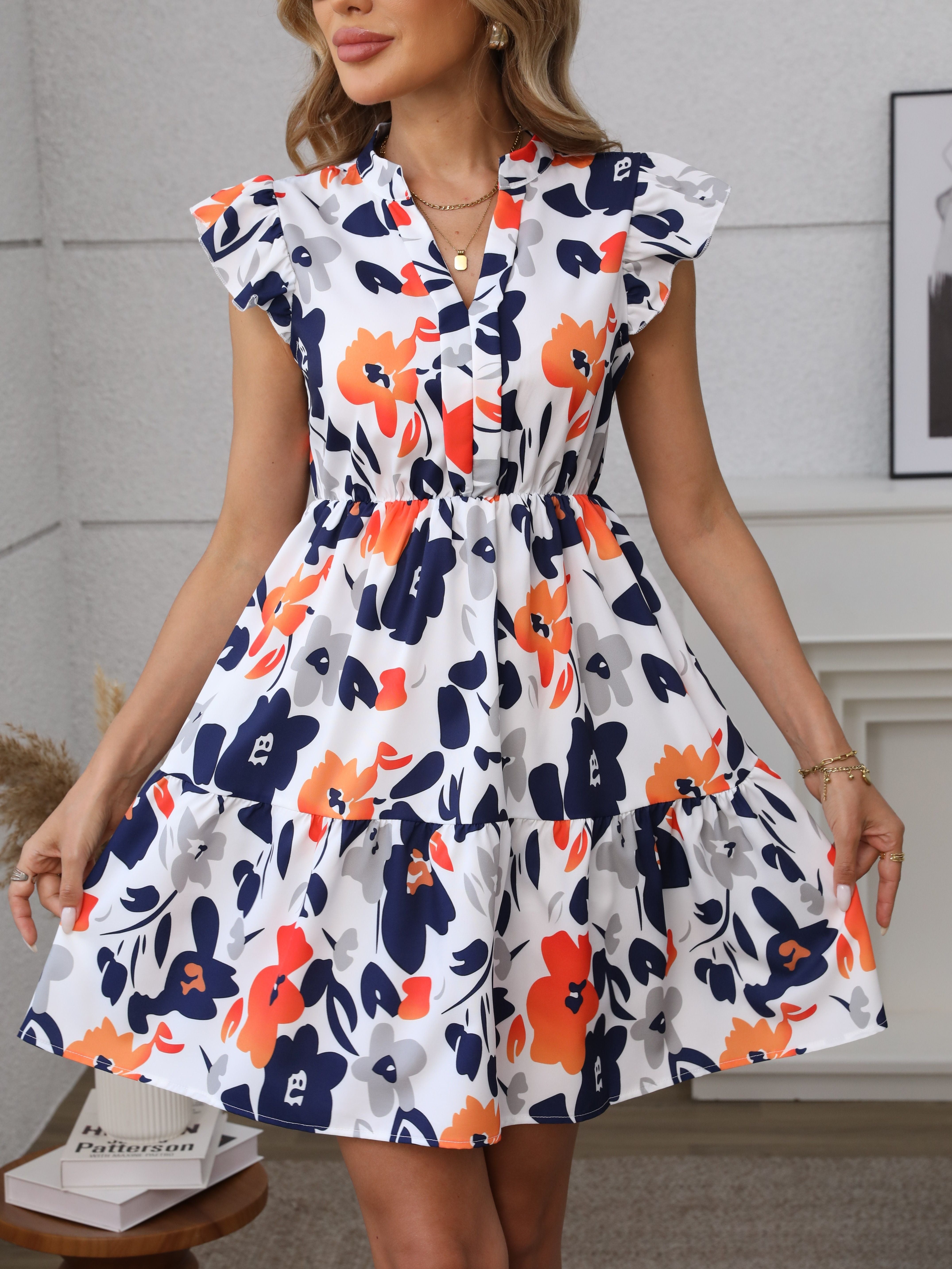Soffy - Floral Summer Mini Dress