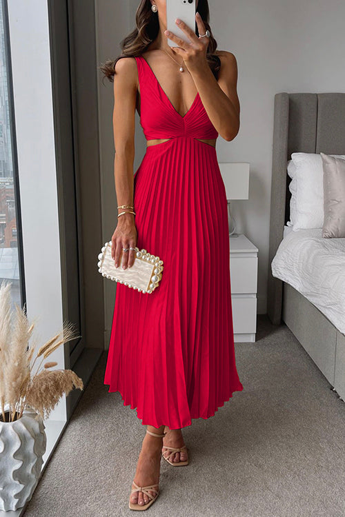 Estefanía - Sleeveless V-neck Dress