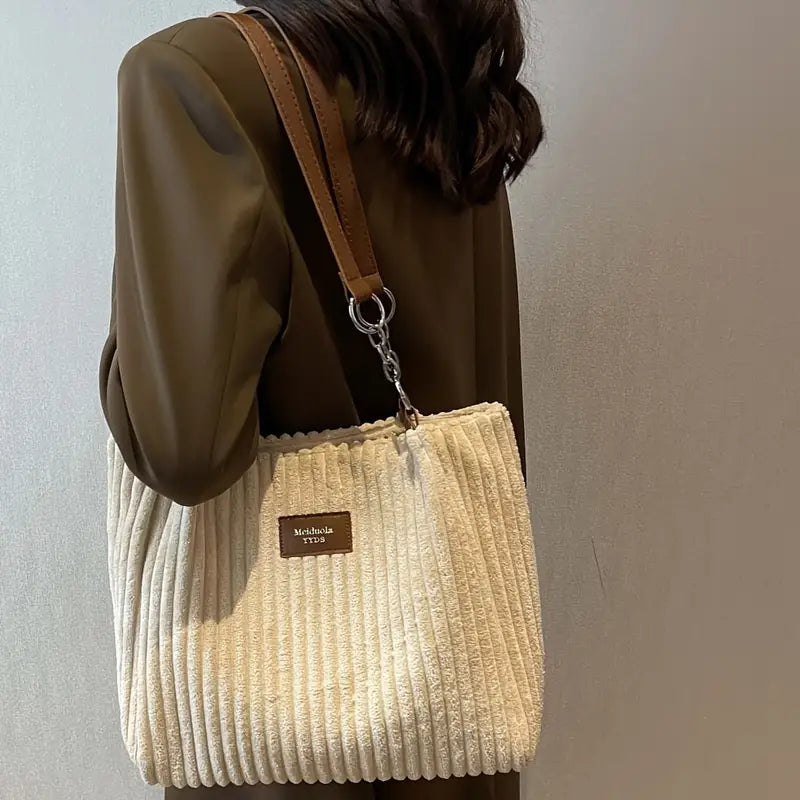 Chloe - Corduroy Tote Bag