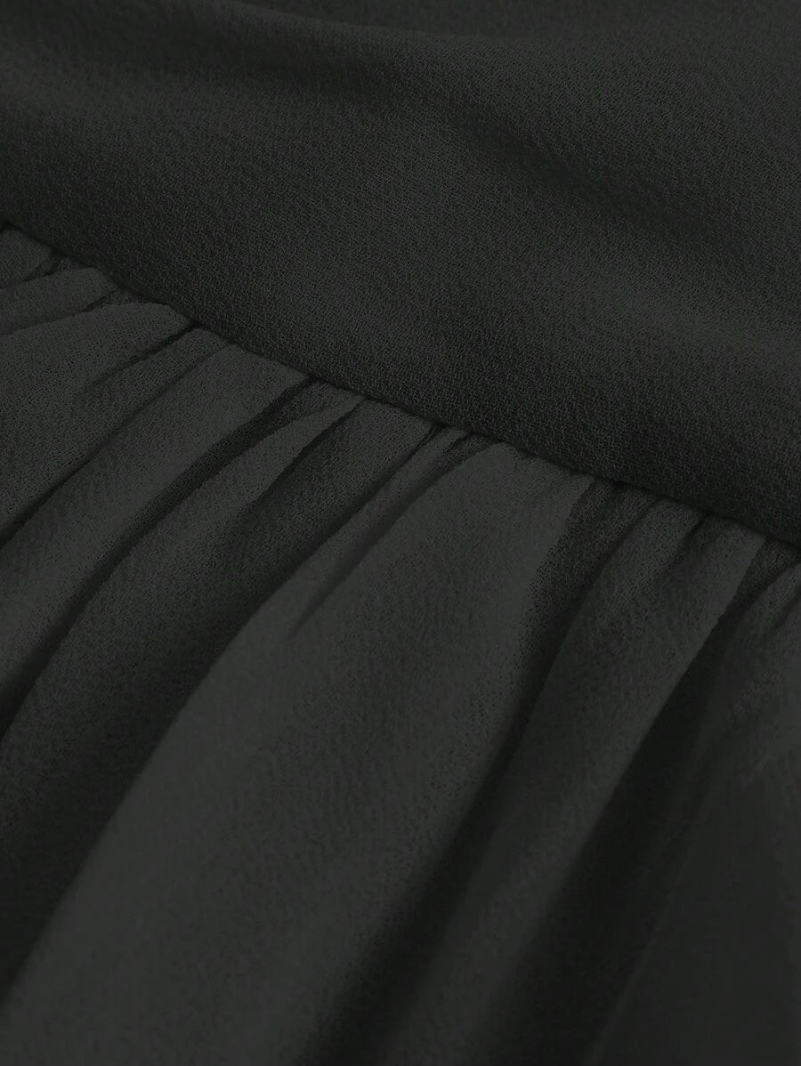 Grace - Plain dress with gathered waist