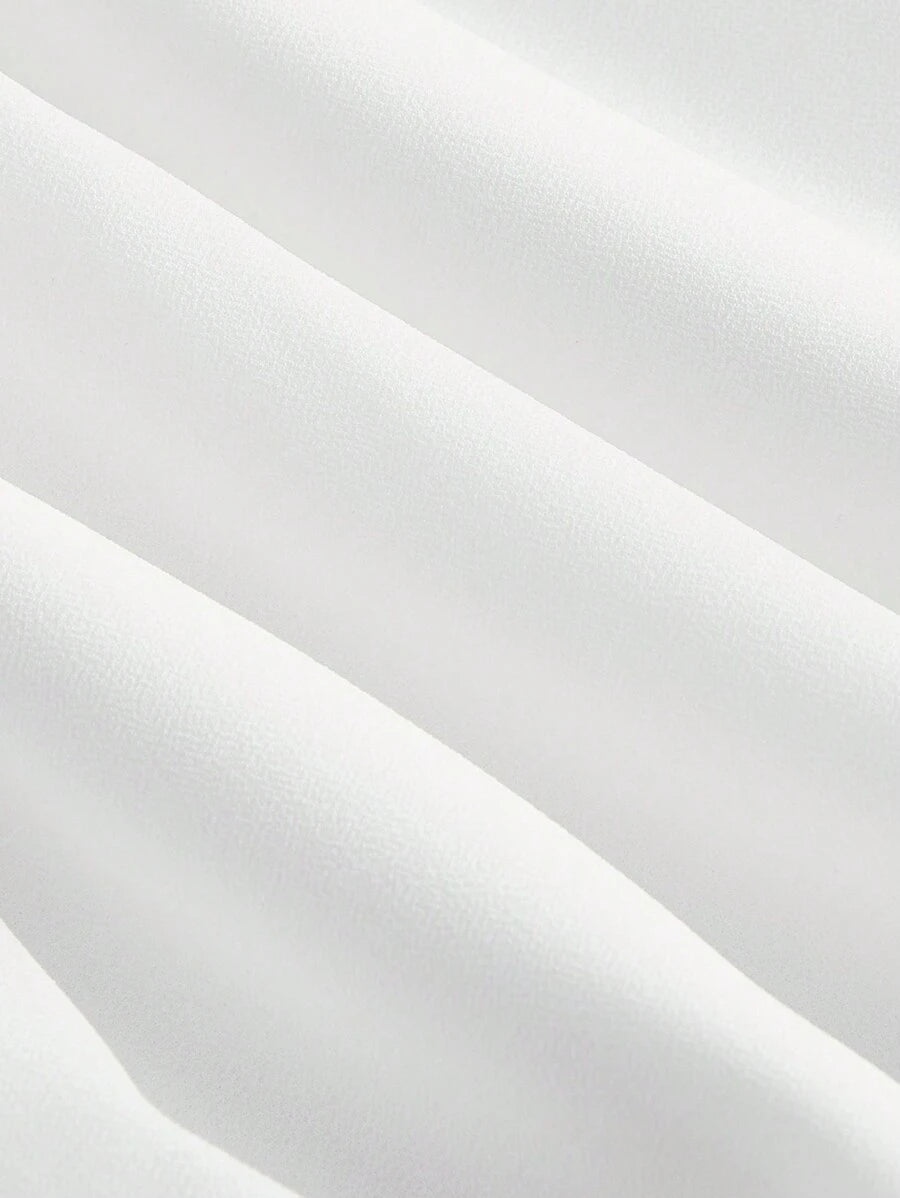 Grace - Plain dress with gathered waist