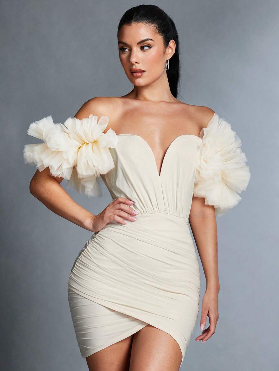 Florence – Off-the-Shoulder Wrap Dress