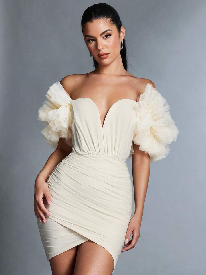 Florence – Off-the-Shoulder Wrap Dress