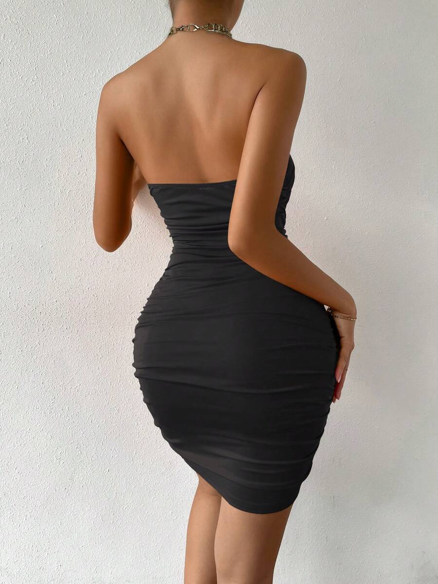 Émilie - Bodycon Dress with Chain Straps