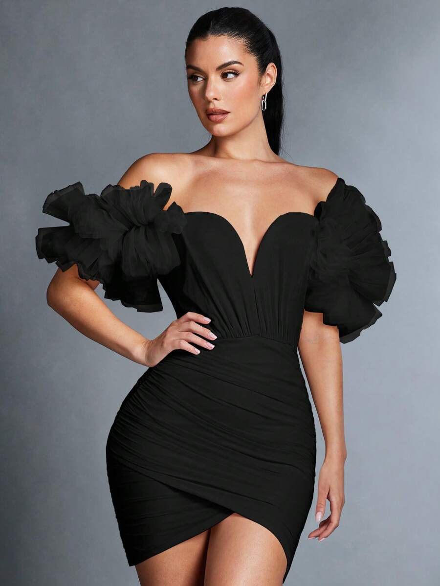 Florence – Off-the-Shoulder Wrap Dress