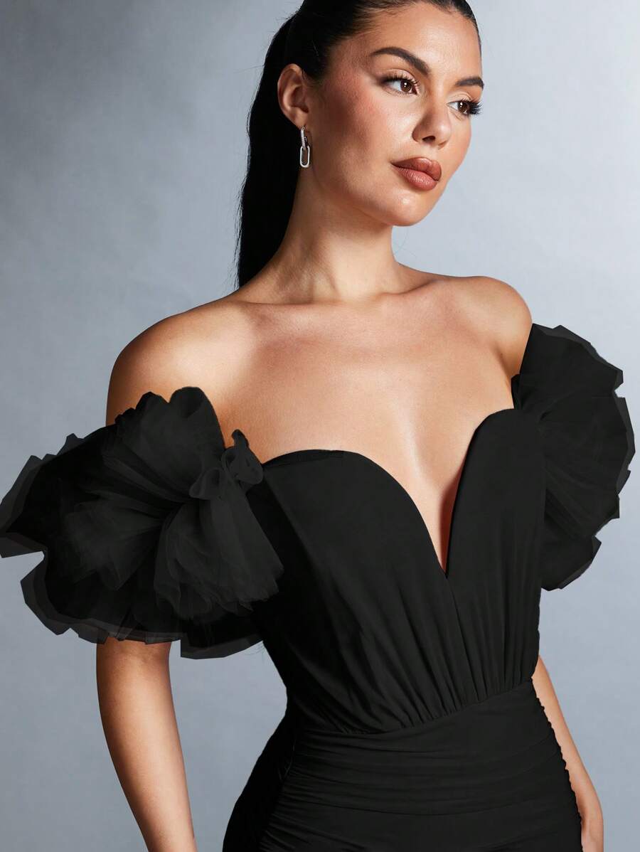 Florence – Off-the-Shoulder Wrap Dress