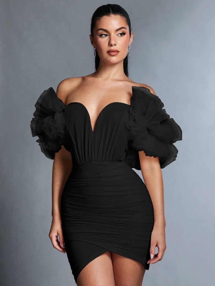 Florence – Off-the-Shoulder Wrap Dress