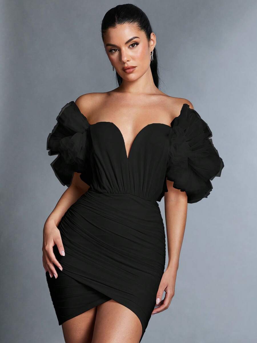 Florence – Off-the-Shoulder Wrap Dress