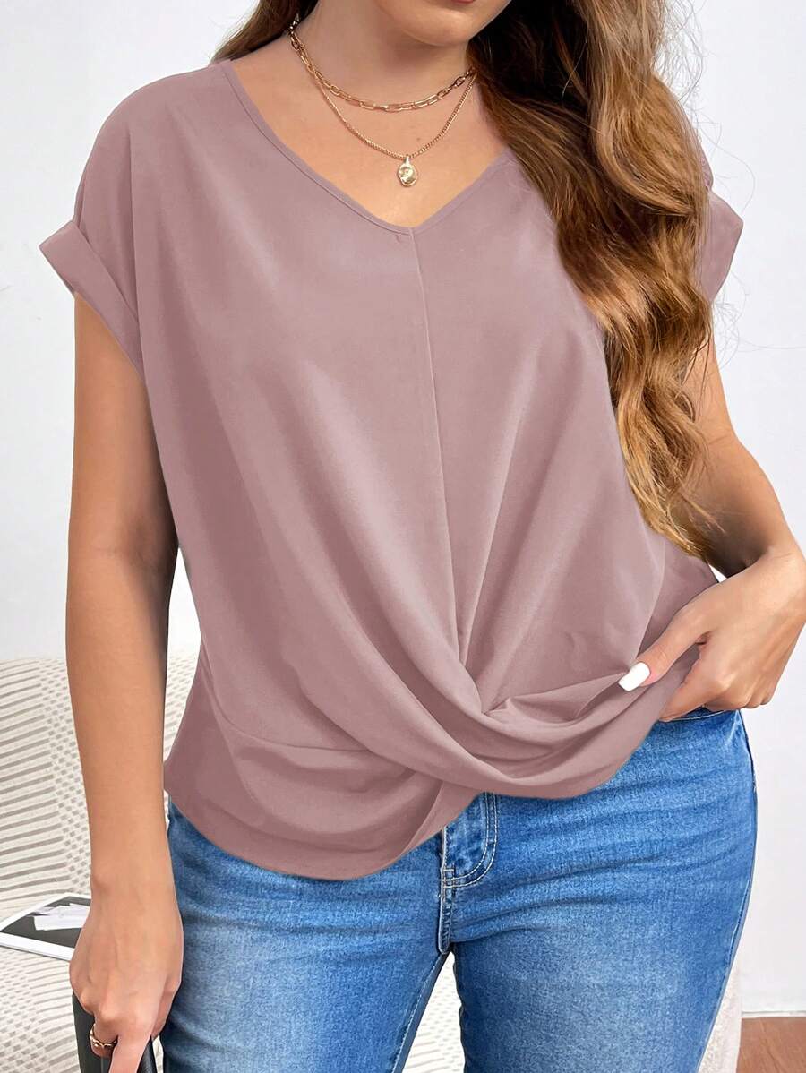 Cora - Short-sleeved V-neck shirt