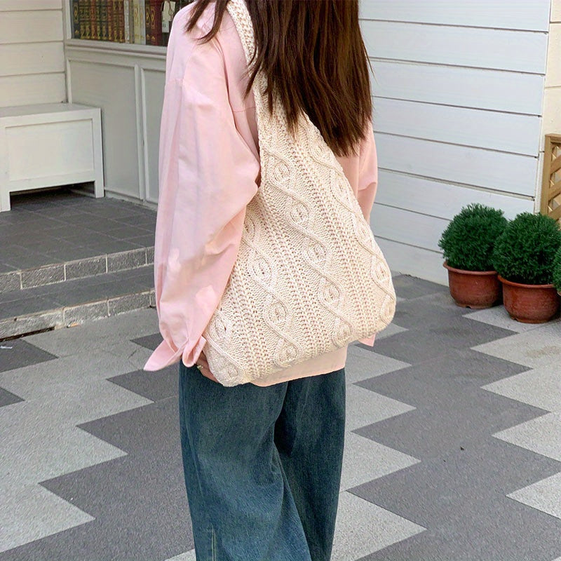 Olatz - Vintage Knit Hobo Bag