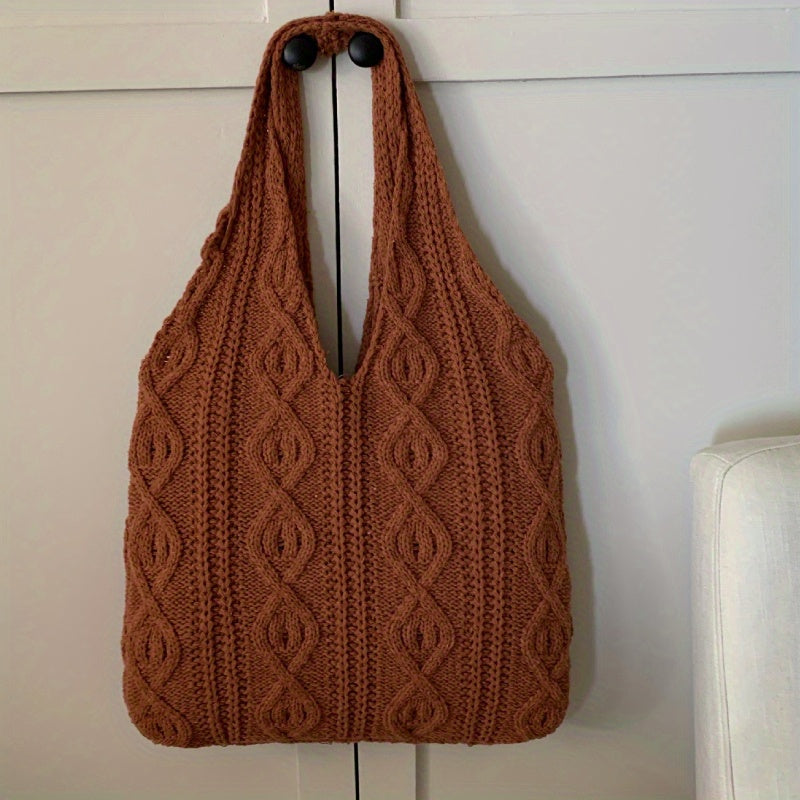 Olatz - Vintage Knit Hobo Bag