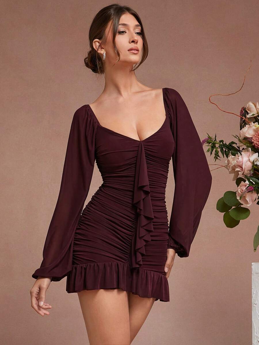 Tessa – Elegant One-Piece Ruffle Dress