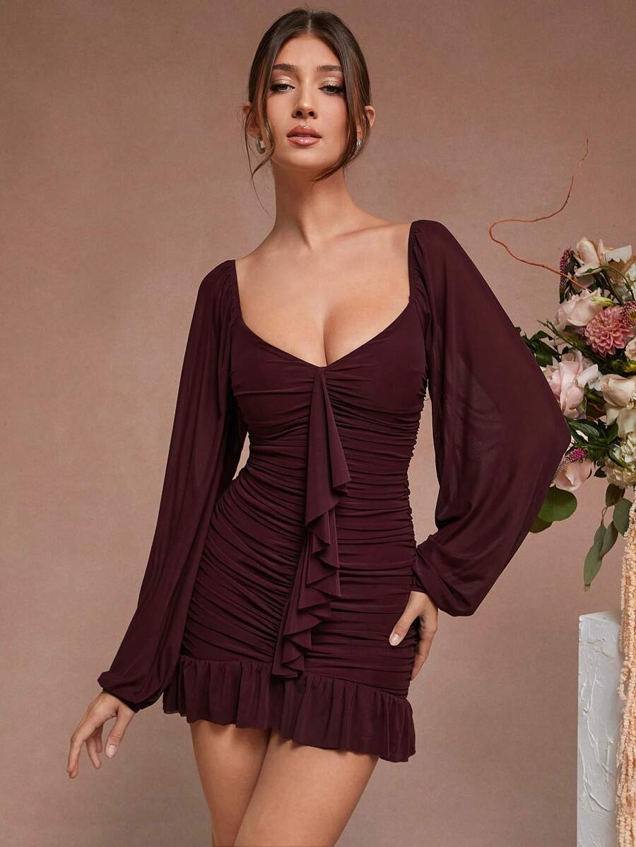 Tessa – Elegant One-Piece Ruffle Dress