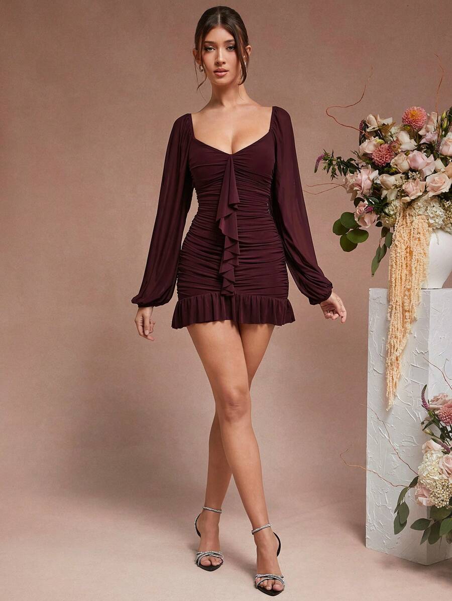 Tessa – Elegant One-Piece Ruffle Dress