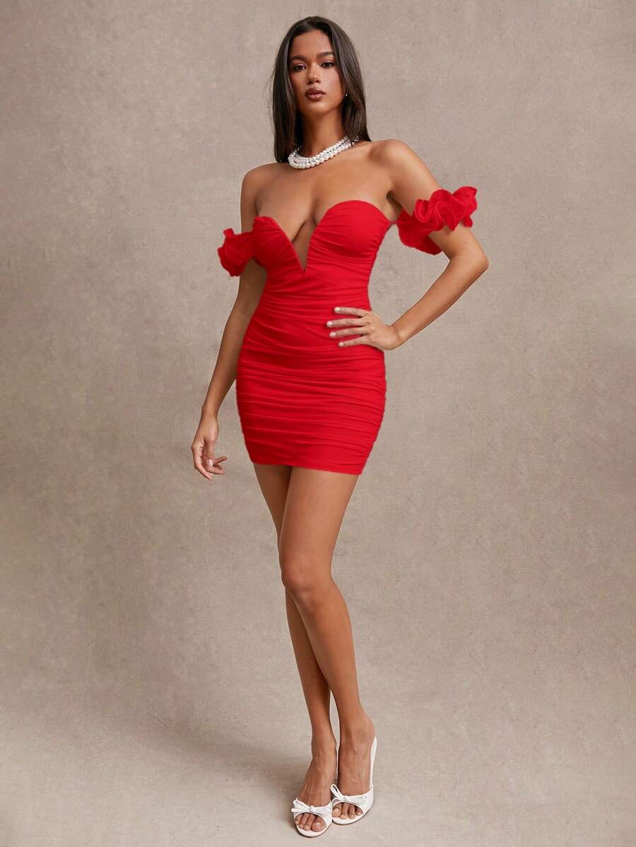 Flavie – Off-the-Shoulder Bodycon Dress