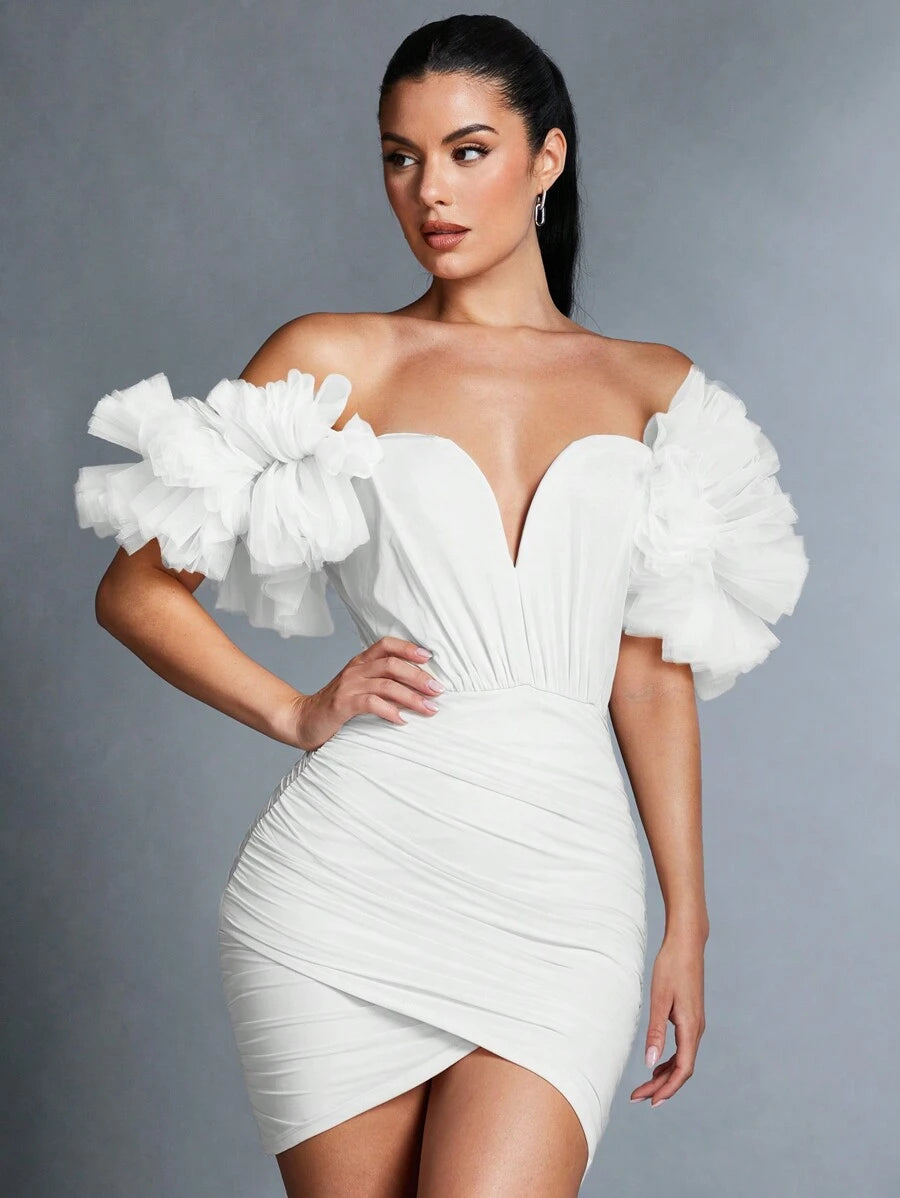 Florence – Off-the-Shoulder Wrap Dress