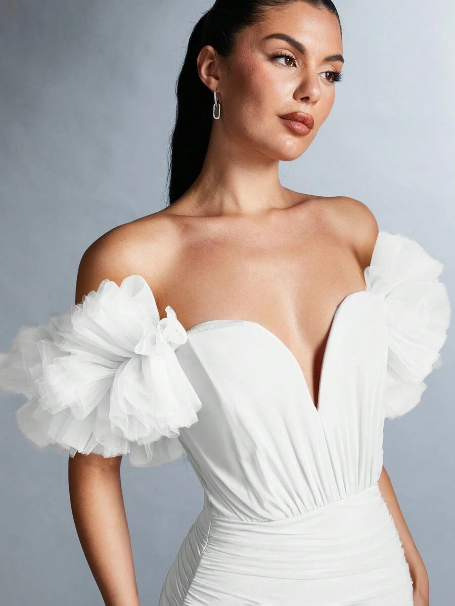 Florence – Off-the-Shoulder Wrap Dress