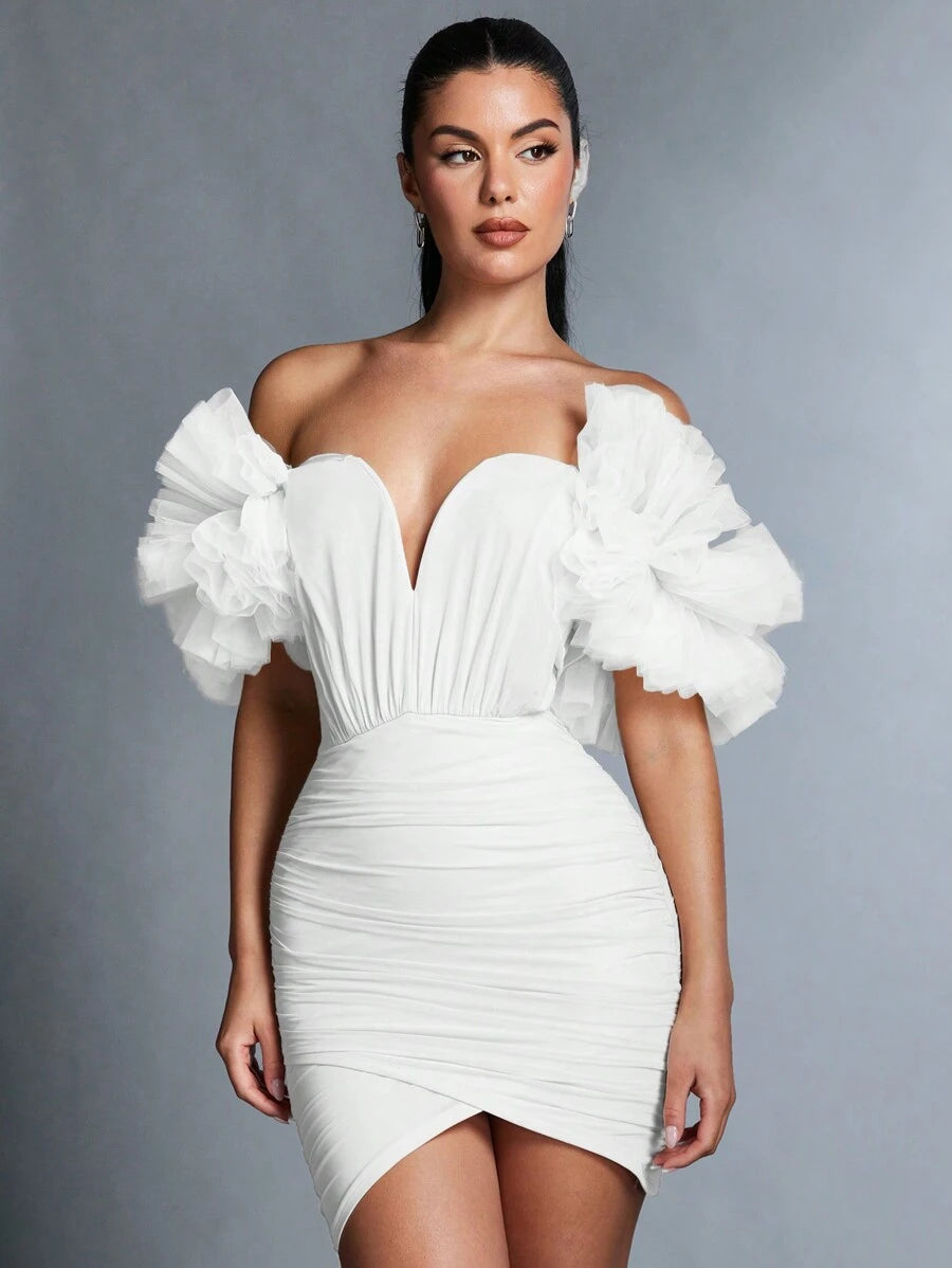 Florence – Off-the-Shoulder Wrap Dress