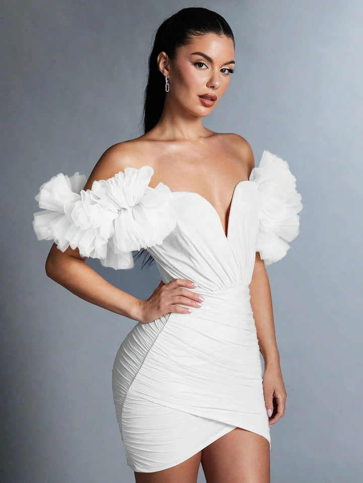 Florence – Off-the-Shoulder Wrap Dress