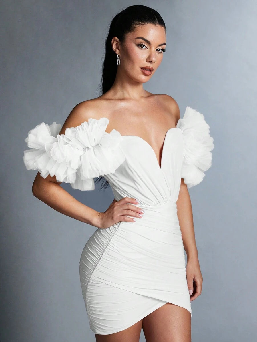 Florence – Off-the-Shoulder Wrap Dress
