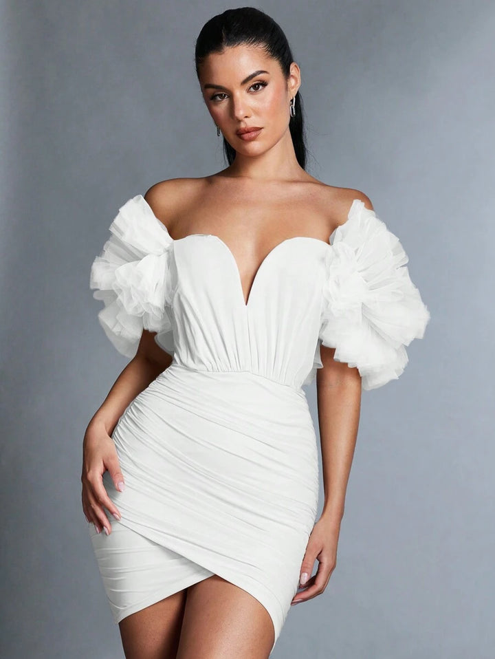 Florence – Off-the-Shoulder Wrap Dress