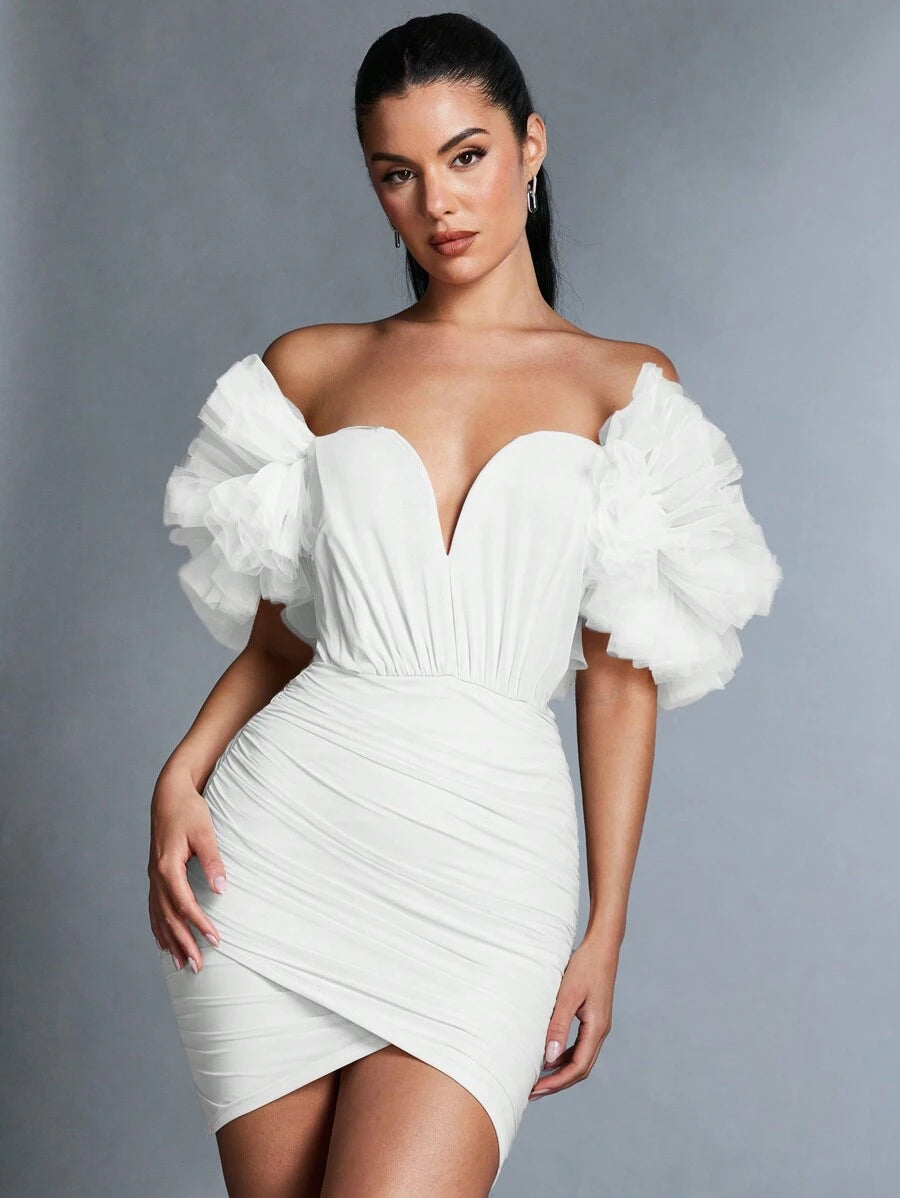 Florence – Off-the-Shoulder Wrap Dress