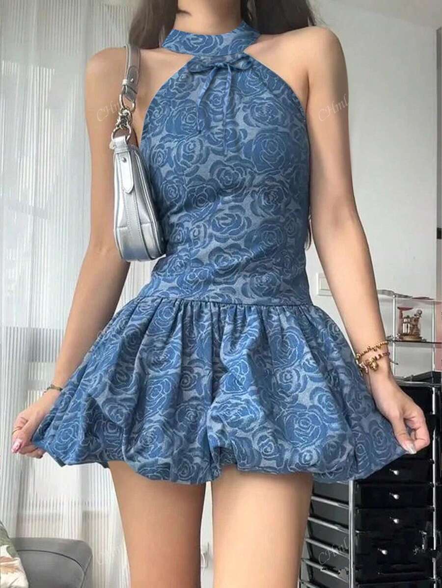 Jayla - Elegant Sleeveless Floral Dress