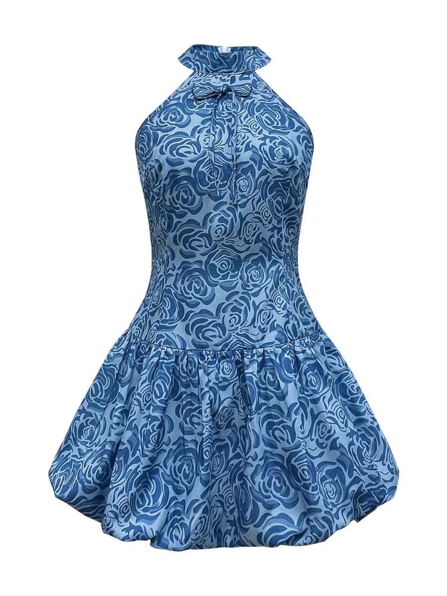 Jayla - Elegant Sleeveless Floral Dress