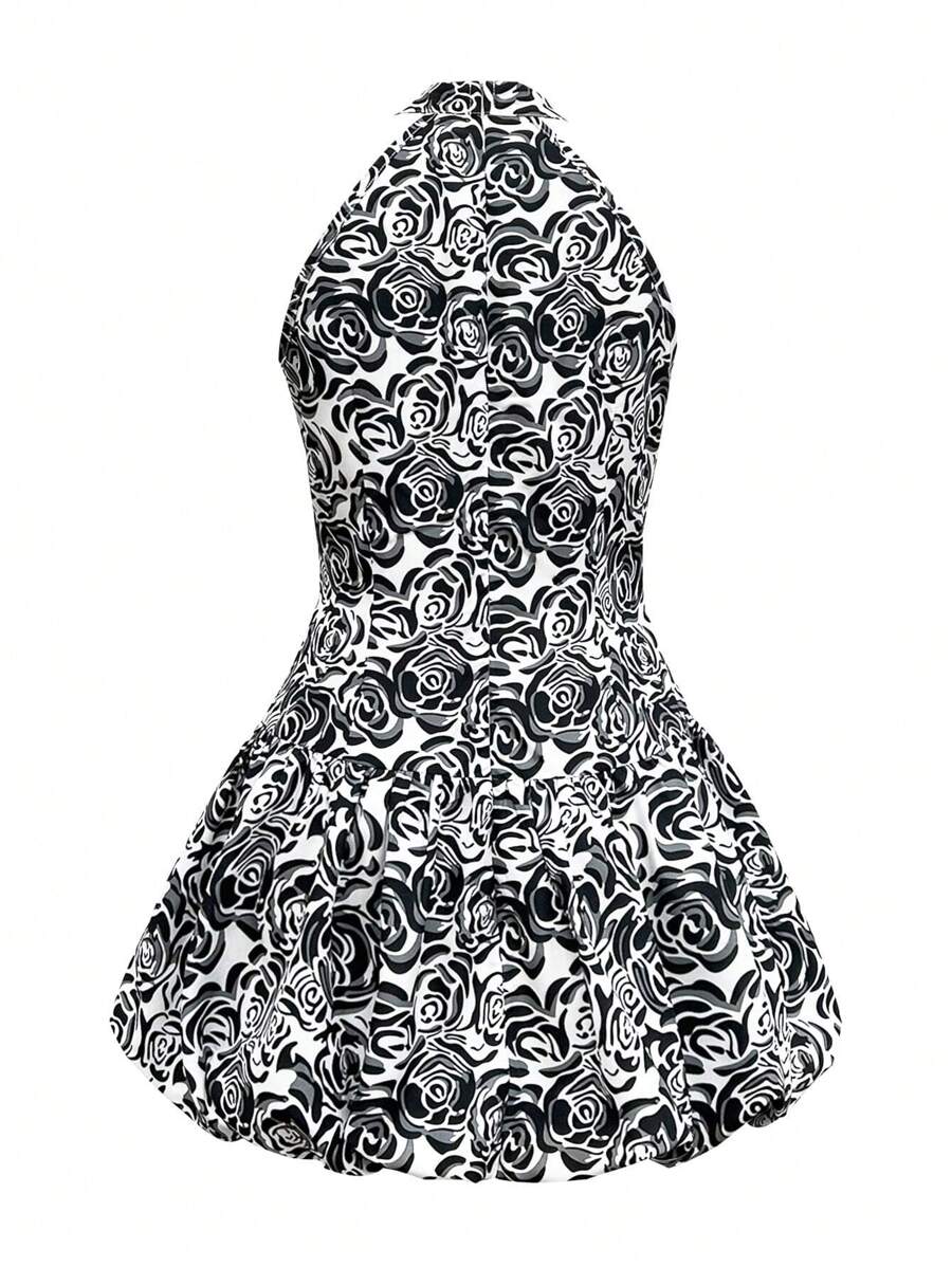 Jayla - Elegant Sleeveless Floral Dress