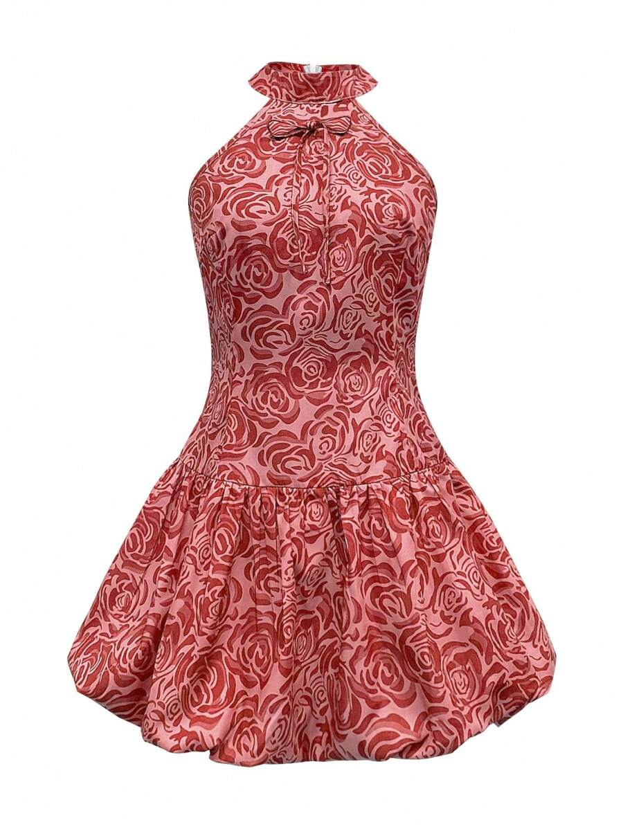 Jayla - Elegant Sleeveless Floral Dress