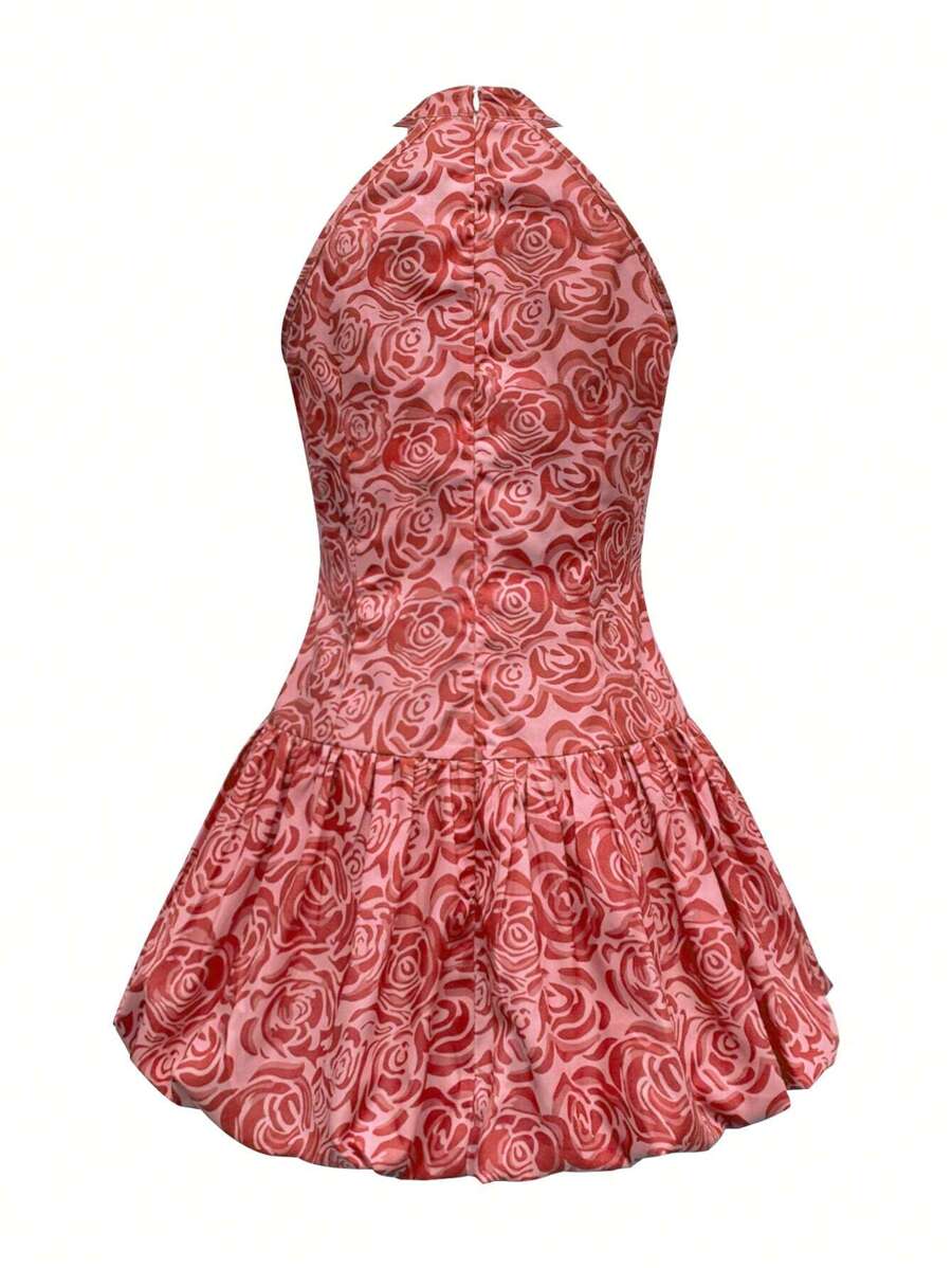 Jayla - Elegant Sleeveless Floral Dress