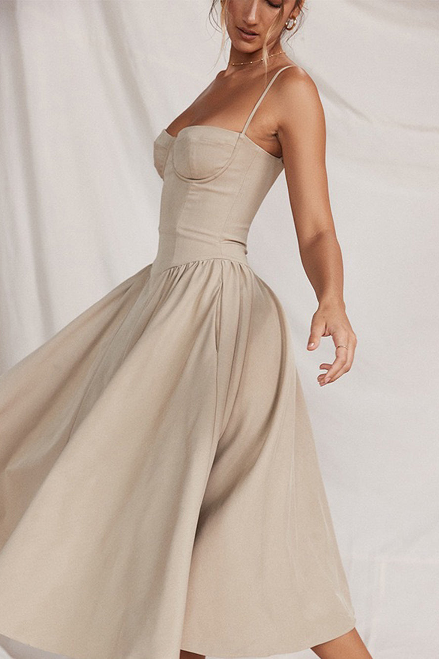 Camila - Sexy Flared Midi Dress