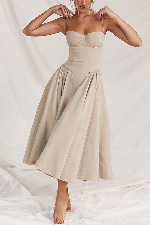 Camila Sexy Flared Midi Dress