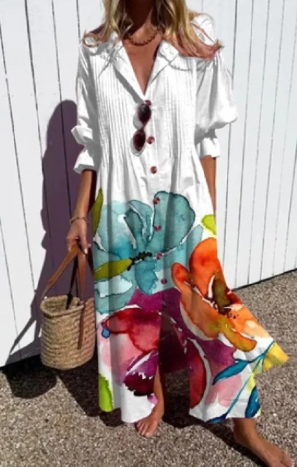 Cassidy - Bohemian Puff Sleeves Dress