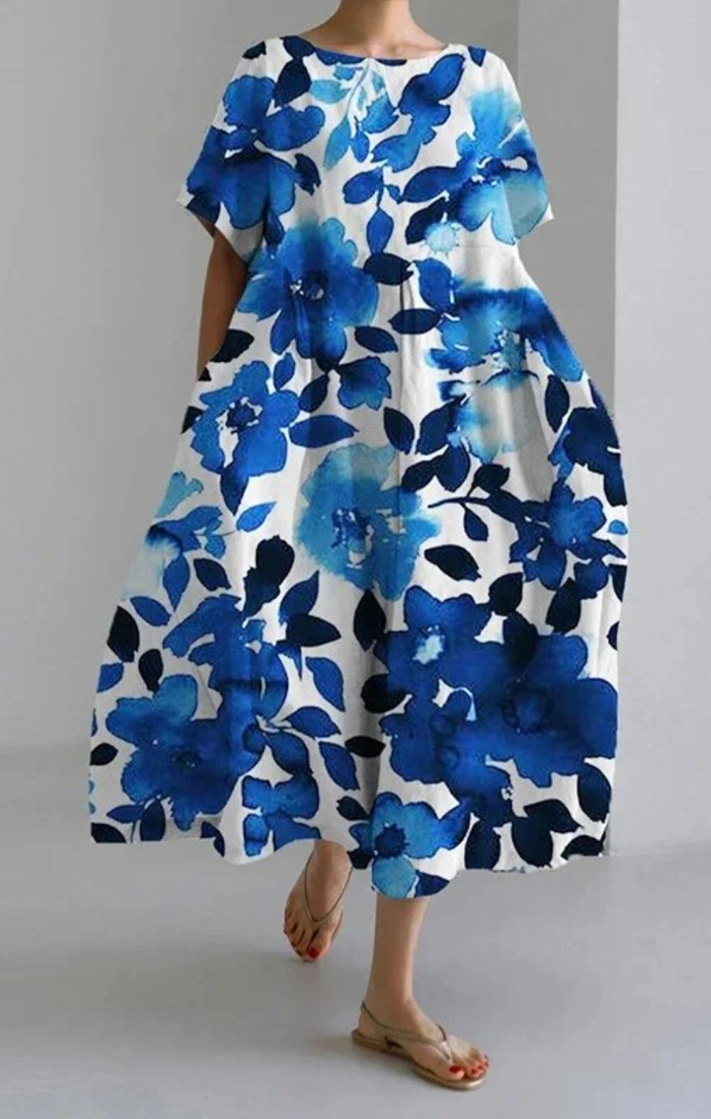 Erica - Retro Loose Maxi Dress