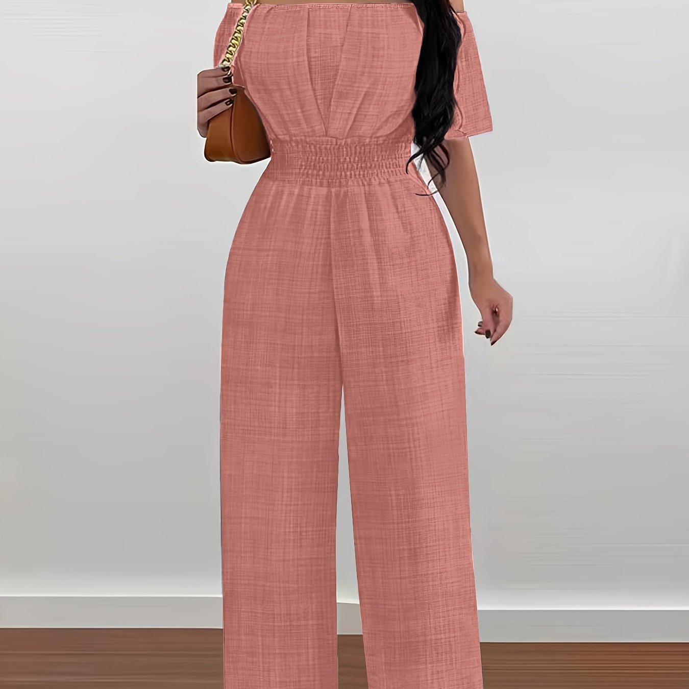 Laurence - Off-Shoulder Jumpsuit with Cinched Waist