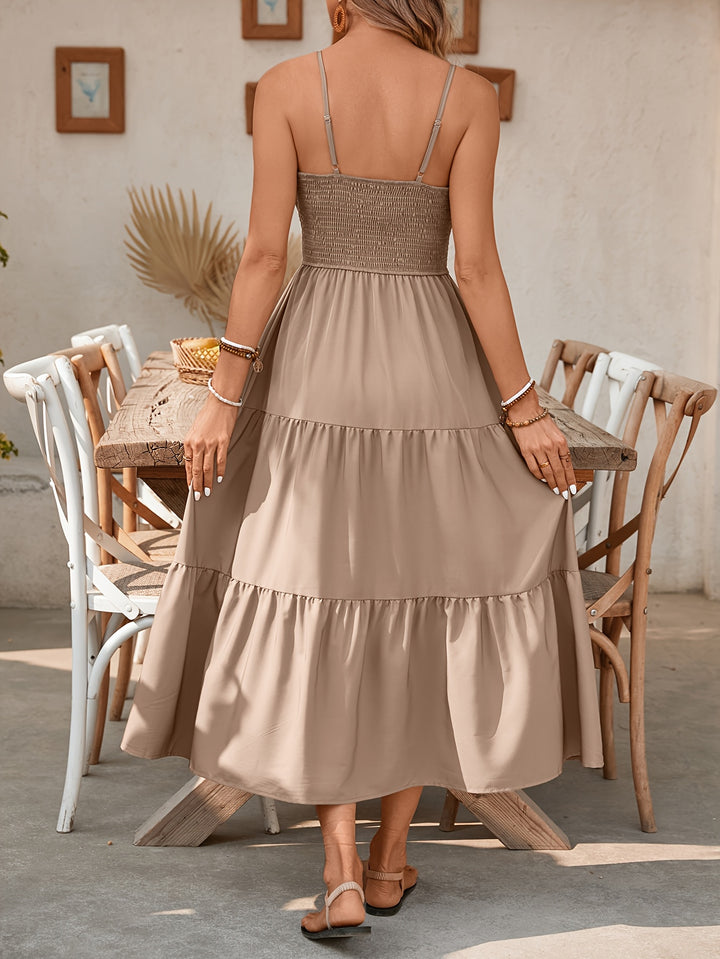 Antoinette - Sleeveless Ruched Long Dress
