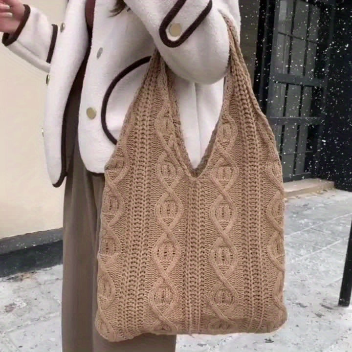 Olatz - Vintage Knit Hobo Bag
