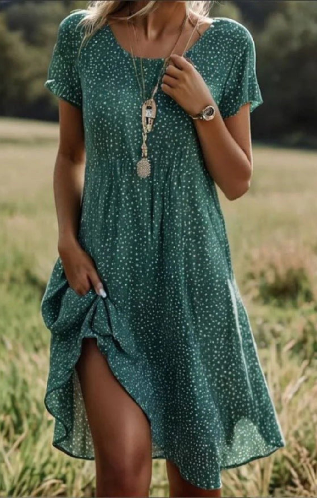 Taylor - Vintage Bohemian V-Neck Dress
