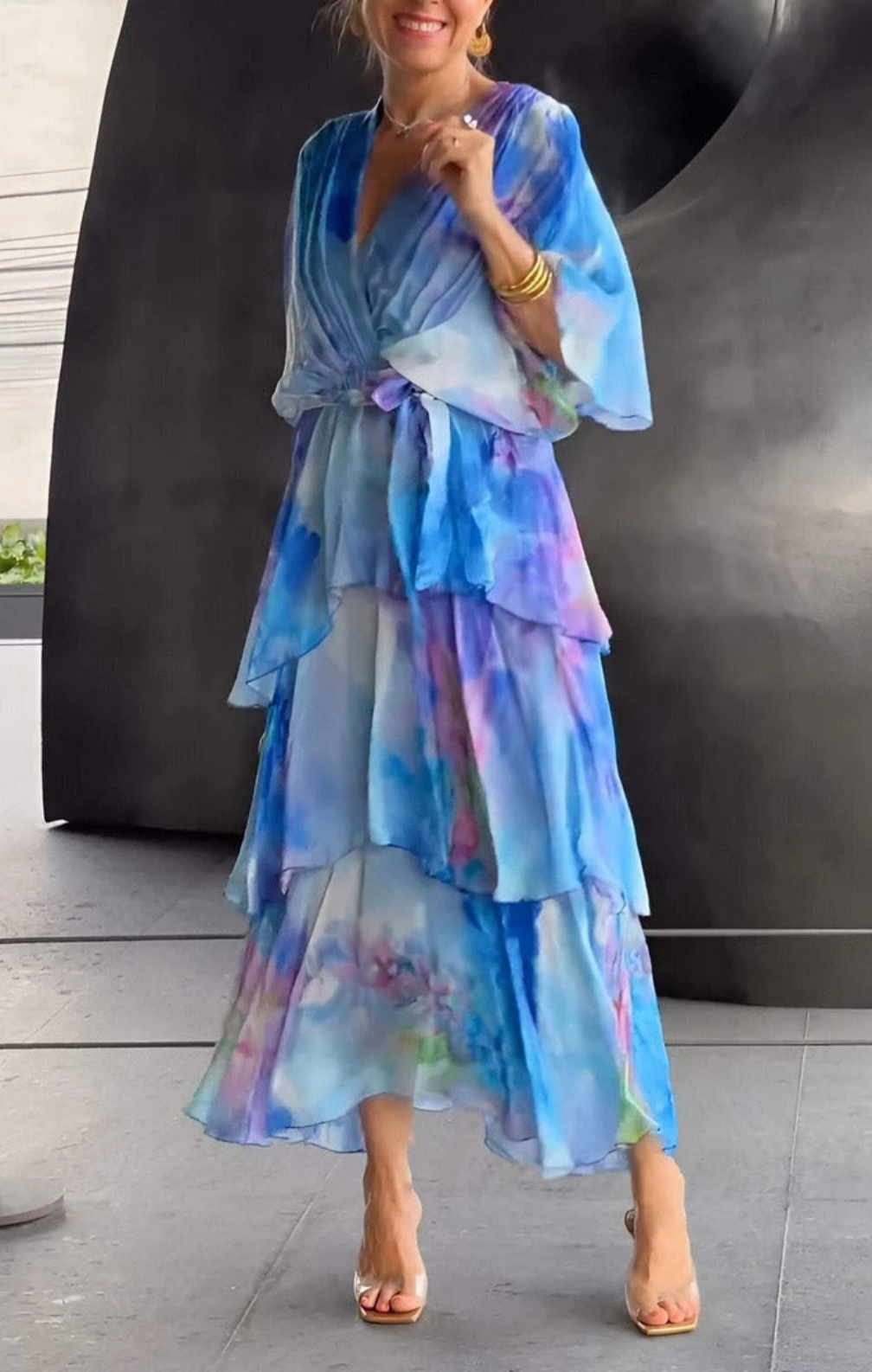 Avany | Stunning V-neck Dress