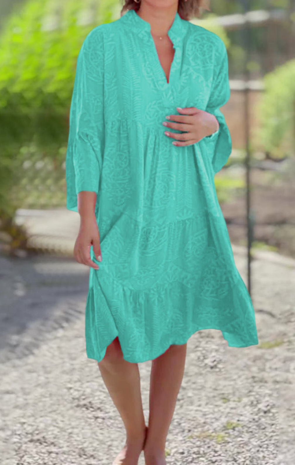 Harriet - Ruffled dress with bell sleeves