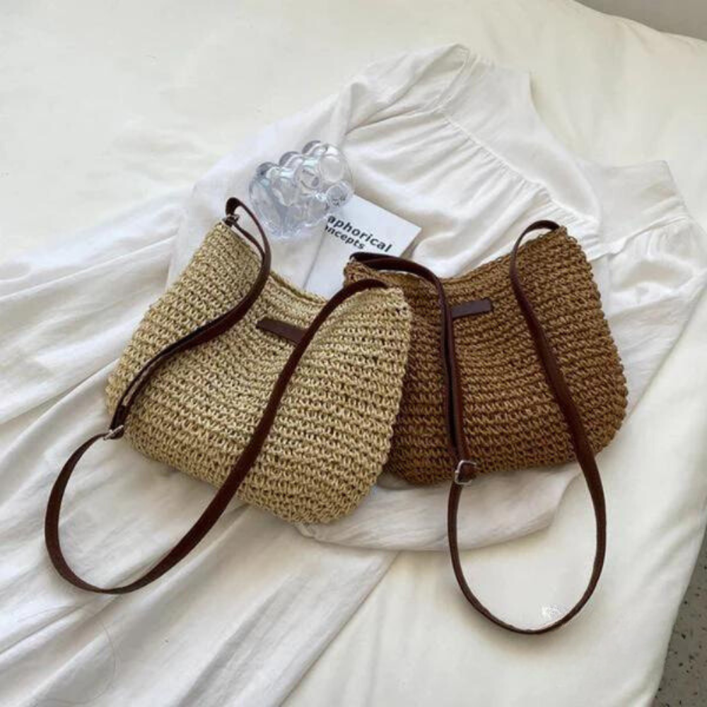 Kayla - Straw Crossbody Bag