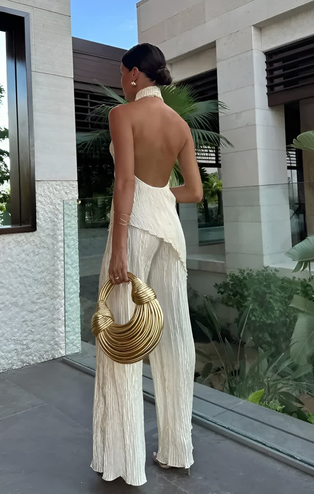 Maria - Crop Top and Wide Leg Pants