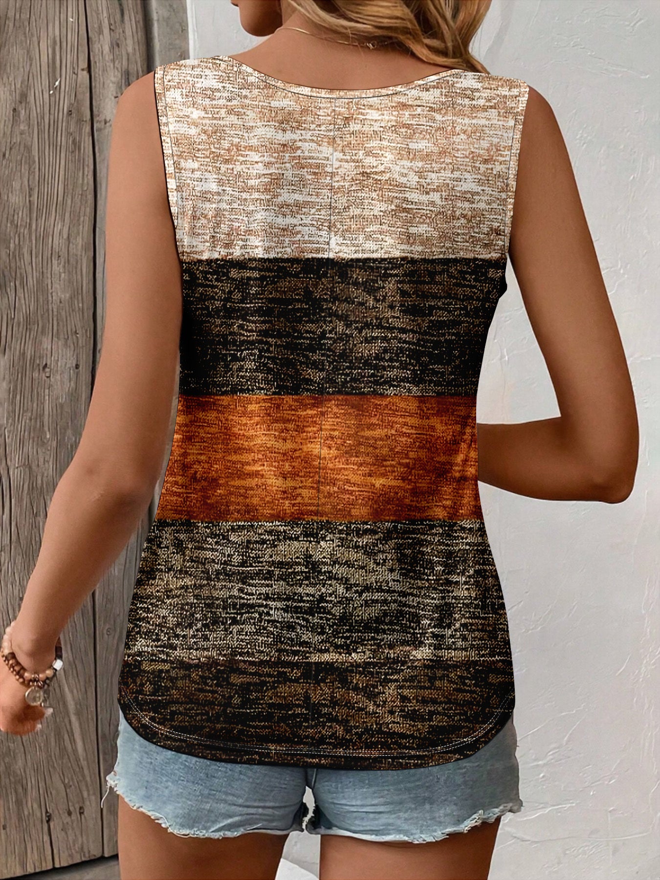 Shizuka - V-Neck Sleeveless Tank Top