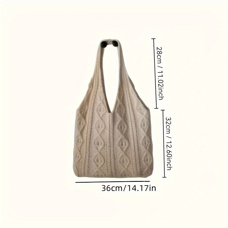 Olatz - Vintage Knit Hobo Bag