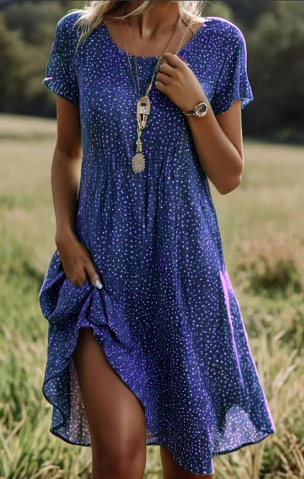 Taylor - Vintage Bohemian V-Neck Dress