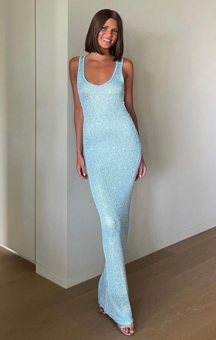 Juana - Elegant Glitter Slim Fit Dress