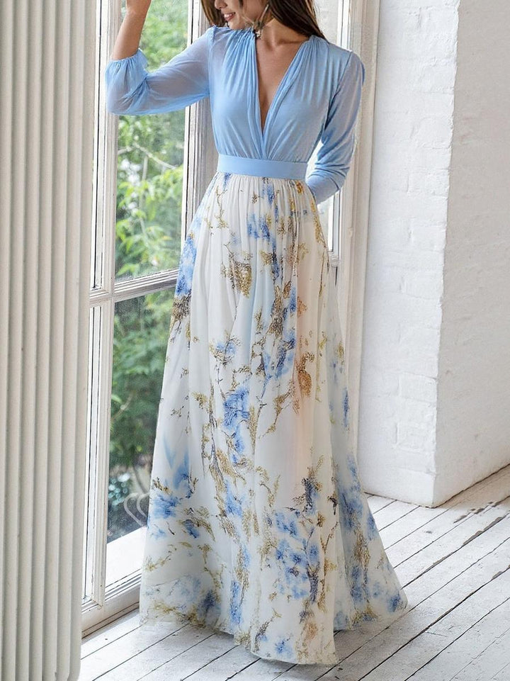 Noelia – Long Spring Floral Dress