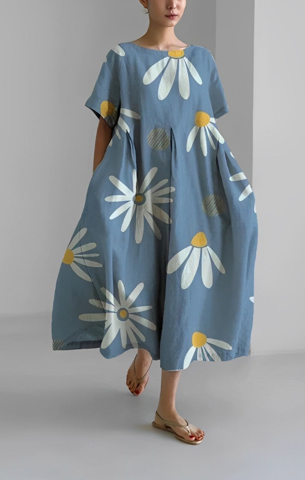Erica - Retro Loose Maxi Dress