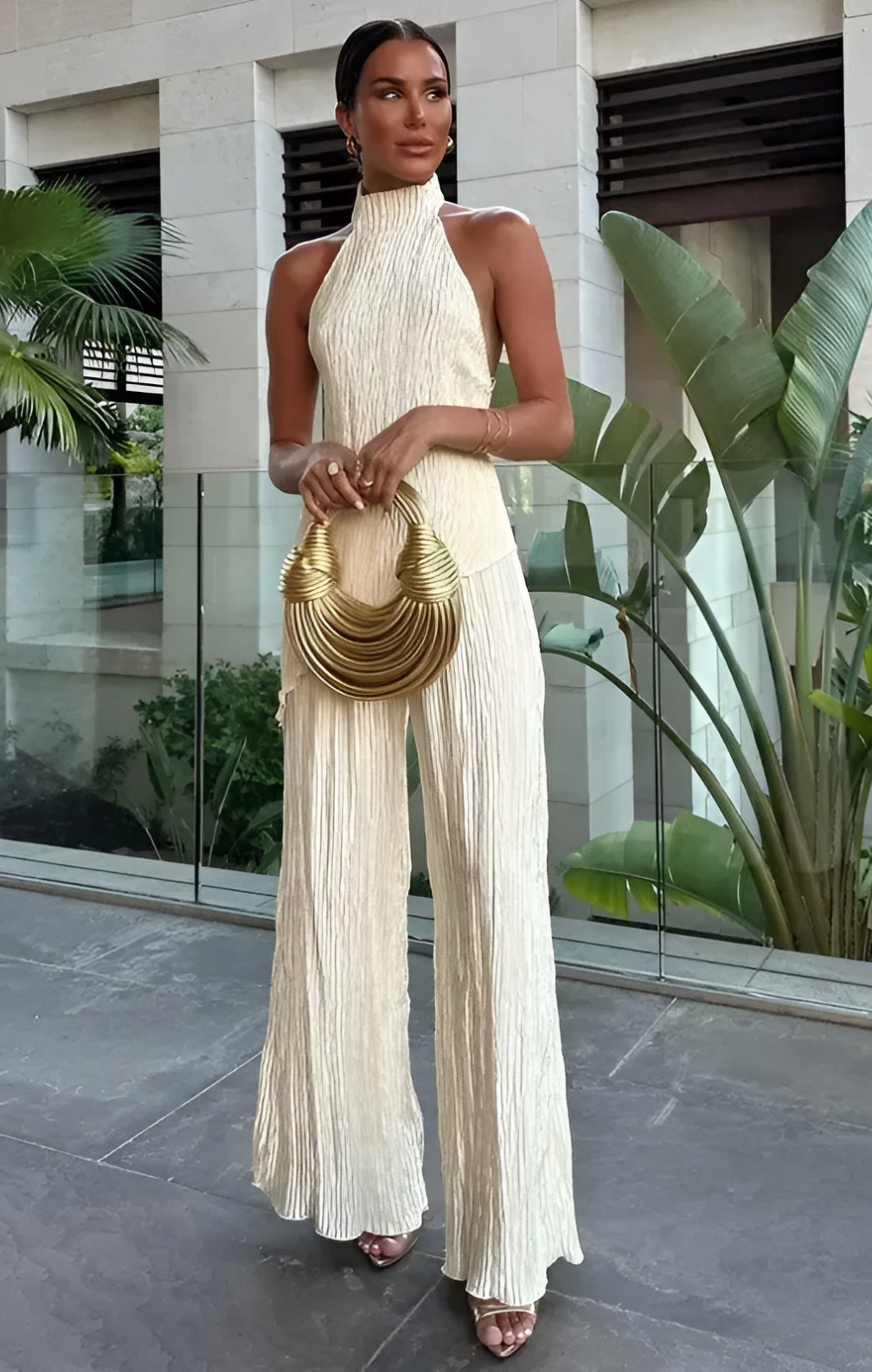 Maria - Crop Top and Wide Leg Pants
